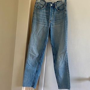 Size 4 h&m high rise mom jeans